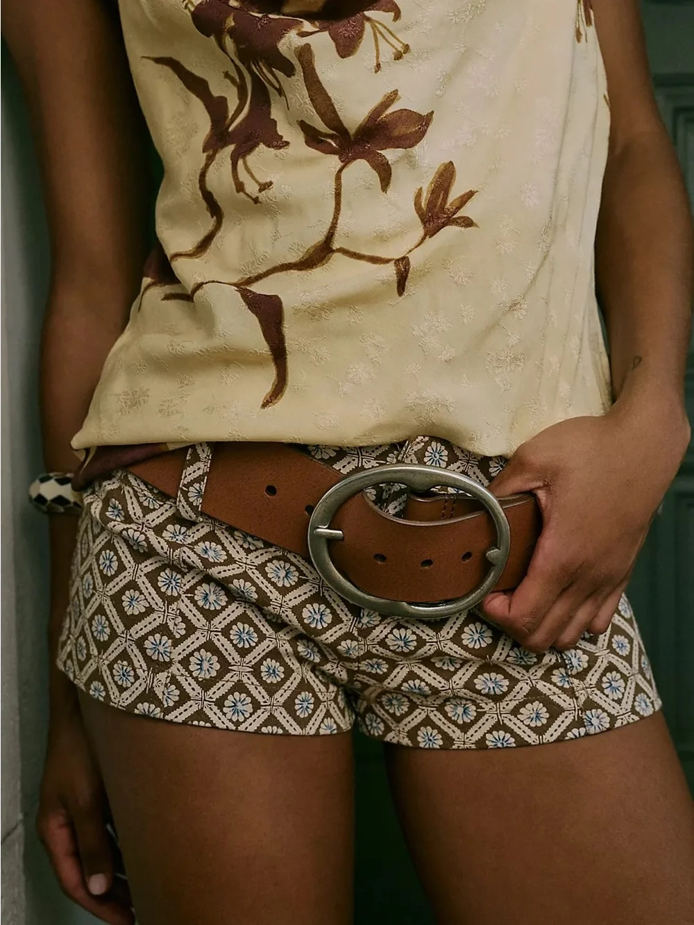 NWT FREE PEOPLE WE THE FREE Brando Hip Belt | Cognac MSRP $98 Size M/L CURRENT